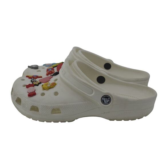 Crocs White Unisex Classic Slip On Clogs Lightweight Size 8 - Picture 1 of 12